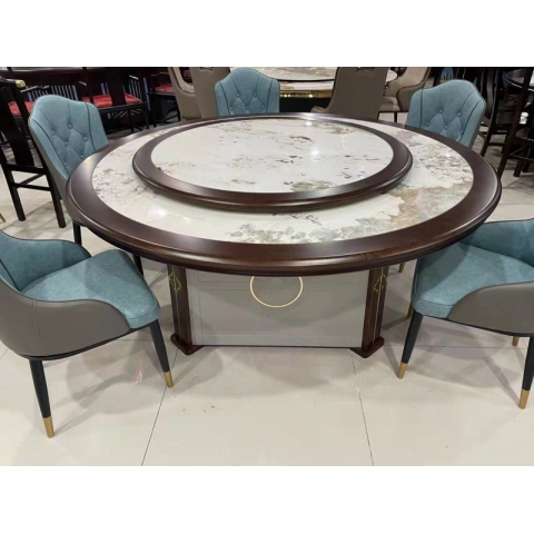 勝芳餐桌椅 酒店桌 圓桌 轉盤桌 實木旋轉大餐臺 桌面 桌架 實木餐桌椅 實木餐臺椅 中式餐桌椅 實木餐桌椅組合批發 木質家具 餐廳家具中式家具 雙全實木家具