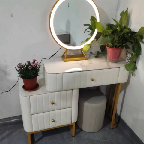 勝芳梳妝臺批發 現代簡約梳妝臺 網紅小型化妝桌 輕奢 梳妝臺 梳妝桌 化妝柜 臥室梳妝臺  高顏值梳妝臺 銘澤家具