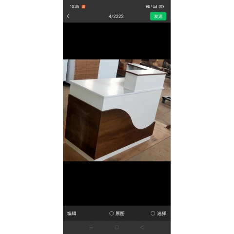 勝芳收銀臺批發 吧臺 前臺接待桌 收銀臺 收款臺 支持定制收銀臺 服裝店收銀臺 飯店收銀臺 柜臺 接待柜臺 板式收銀柜臺 接待臺 商業家具 王偉家具批發