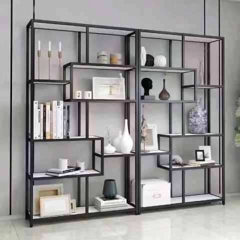 勝芳北歐鐵藝置物架 鳥籠置物架 客廳陽臺落地多層花架 服裝店包包架 金色展示架  正尚家具批發