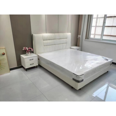 勝芳床鋪批發 雙人床 軟床 現代簡約軟床 北歐輕奢軟床 臥室家具 小戶型家具 高檔床 高端床 宇鑫家具