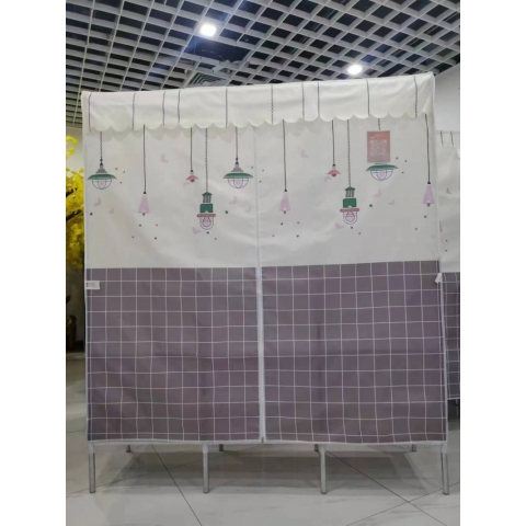 勝芳布衣柜批發 合金接頭  布衣柜 布衣櫥 折疊衣柜 加厚環保無膠布衣柜 加固衣柜 防塵衣柜 簡易衣柜 便攜衣柜  京華家具