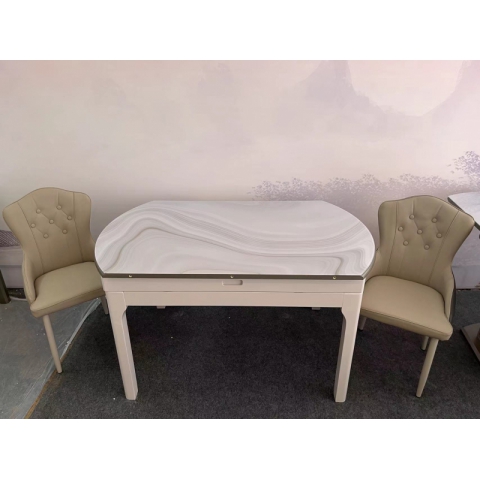 勝芳餐桌批發 理石餐桌 長條桌 抽拉臺 歐式餐桌 歐式餐臺 簡約餐桌 小戶型巖板餐桌 理石餐桌椅組合 巖板餐臺 歐式家具 隆派家具