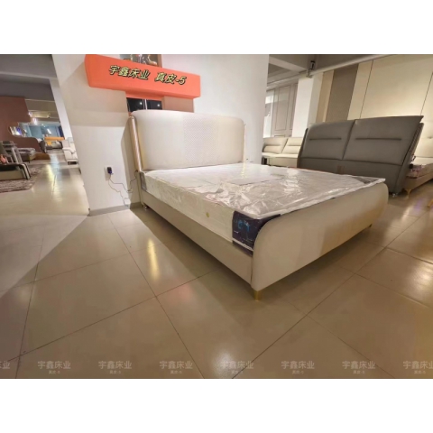 勝芳床鋪批發 雙人床 軟床 現代簡約軟床 北歐輕奢軟床 臥室家具 小戶型家具 高檔床 高端床 宇鑫家具