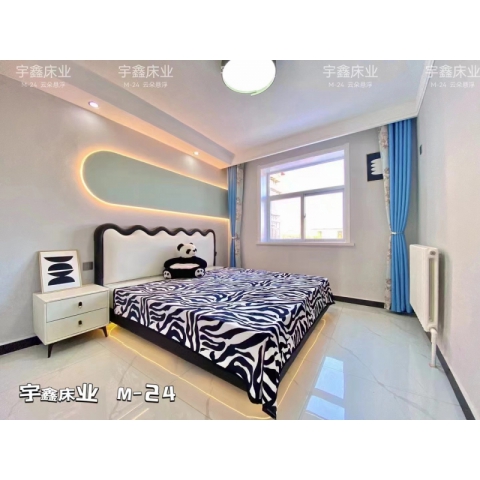 勝芳床鋪批發 雙人床 軟床 現代簡約軟床 北歐輕奢軟床 臥室家具 小戶型家具 高檔床 高端床 宇鑫家具