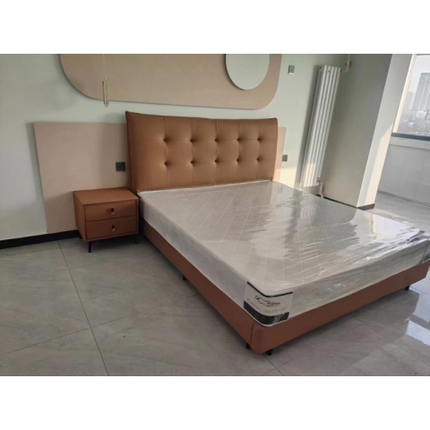 勝芳床鋪批發 雙人床 軟床 現代簡約軟床 北歐輕奢軟床 臥室家具 小戶型家具 高檔床 高端床 宇鑫家具