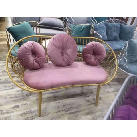 勝芳輕奢現代鐵藝沙發  小戶型網紅沙發 工作室接待組合沙發 現代簡約沙發 服裝店 辦公室 會客沙發  正尚家具批發