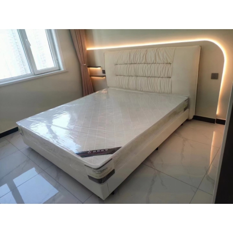 勝芳床鋪批發 雙人床 軟床 現代簡約軟床 北歐輕奢軟床 臥室家具 小戶型家具 高檔床 高端床 宇鑫家具