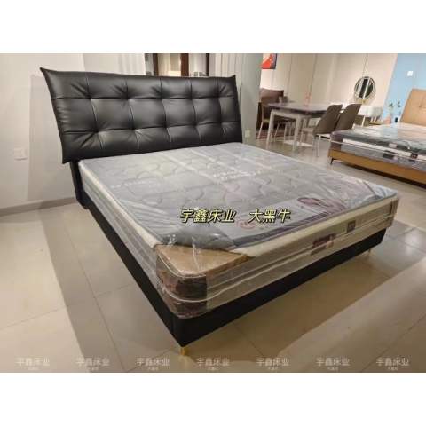 勝芳床鋪批發 雙人床 軟床 現代簡約軟床 北歐輕奢軟床 臥室家具 小戶型家具 高檔床 高端床 宇鑫家具