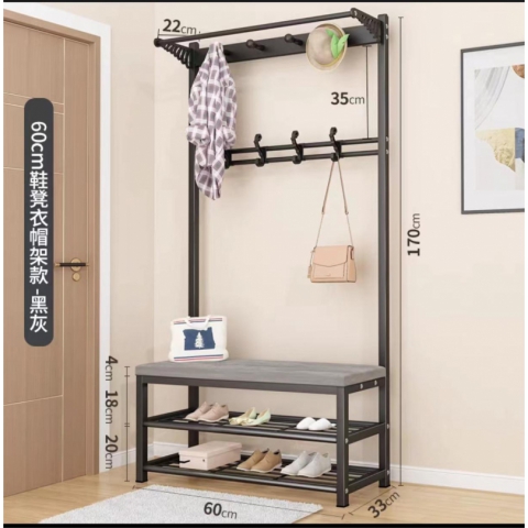 勝芳衣帽架批發 衣架 換鞋凳衣架 門廳置物架 收納架 掛衣架 泰匯家具