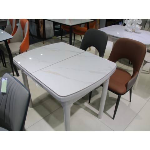 勝芳餐桌批發 理石餐桌 長條桌 抽拉臺 歐式餐桌 歐式餐臺 簡約餐桌 小戶型巖板餐桌 理石餐桌椅組合 巖板餐臺 歐式家具 華特家具