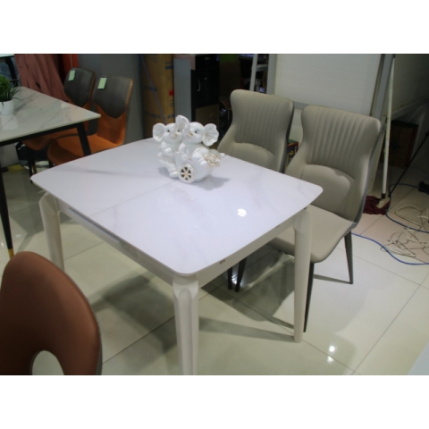 勝芳餐桌批發 理石餐桌 長條桌 抽拉臺 歐式餐桌 歐式餐臺 簡約餐桌 小戶型巖板餐桌 理石餐桌椅組合 巖板餐臺 歐式家具 華特家具