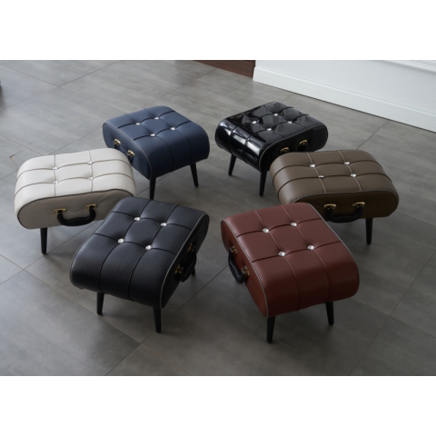 勝芳輕奢換鞋凳 入戶換鞋凳  家用進門矮凳 門口穿鞋坐凳   軟包方凳 沙發凳 墊腳凳 簡約座墩 皮凳 天晟家具