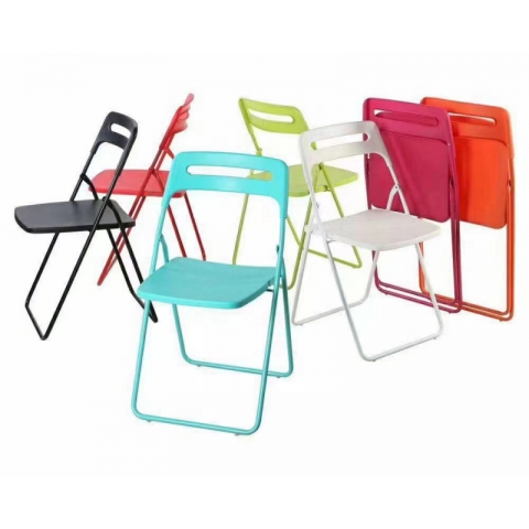勝芳折疊椅批發 培訓椅 塑料 可折疊椅子 職員辦公接待椅 會場靠背椅子 會議折椅 紅利家具廠辦公椅批發