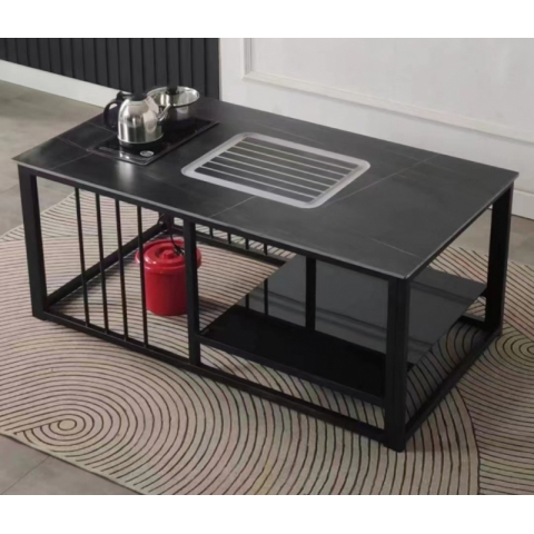 （25方管）130*70火燒石茶臺，帶水壺電磁爐水桶一系列，市場最低價