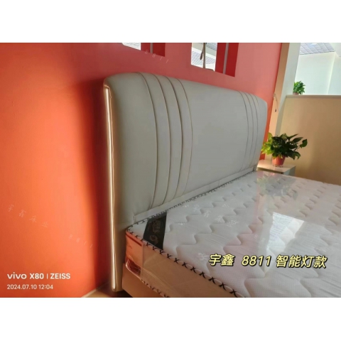 勝芳床鋪批發 雙人床 軟床 現代簡約軟床 北歐輕奢軟床 臥室家具 小戶型家具 高檔床 高端床 宇鑫家具