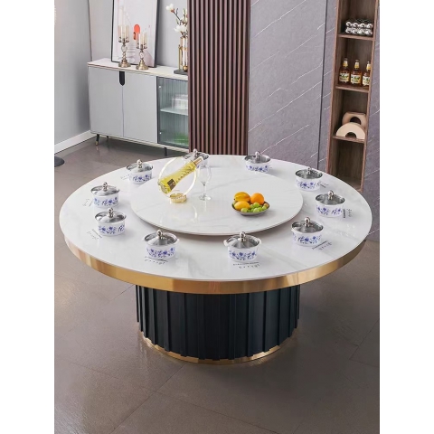 勝芳巖板圓桌批發巖板飯店圓桌電動巖 板圓桌電動圓桌電動桌巖板火鍋桌電動 巖板大圓桌電動巖板圓桌餐桌圓桌酒店 圓桌酒店大圓桌牧格家具