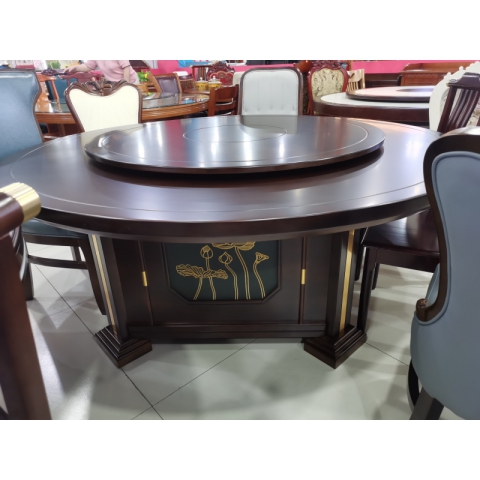 勝芳餐桌椅 酒店桌 圓桌 轉(zhuǎn)盤桌 實木旋轉(zhuǎn)大餐臺 桌面 桌架 實木餐桌椅 實木餐臺椅 中式餐桌椅 實木餐桌椅組合批發(fā) 木質(zhì)家具 餐廳家具中式家具 雙全實木家具