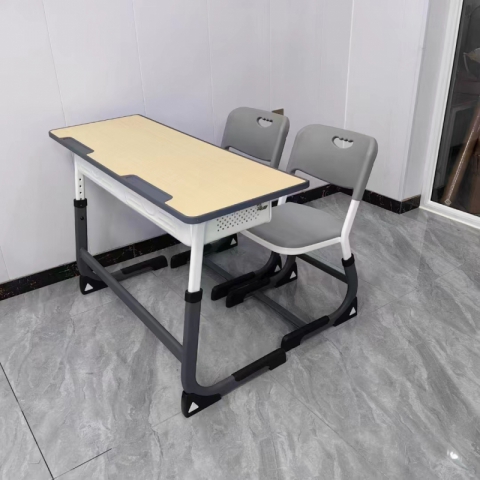 【嘉琪家具】環保C型法式升降雙人課桌椅，質保五年，只賣質量！