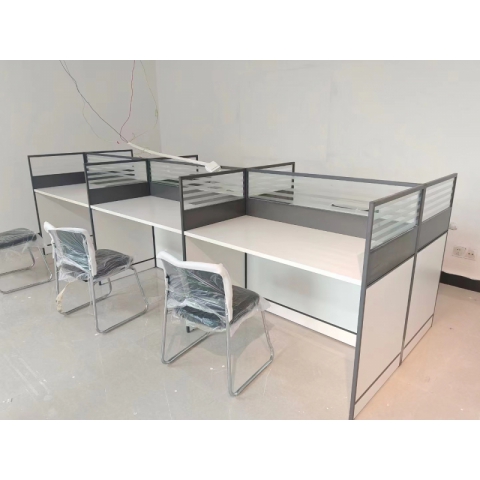 辦公桌批發 員工辦公桌職員 辦公桌 簡約現代組合鋼架 辦公室桌子 高檔辦公桌工位 辦公家具 冠城家具