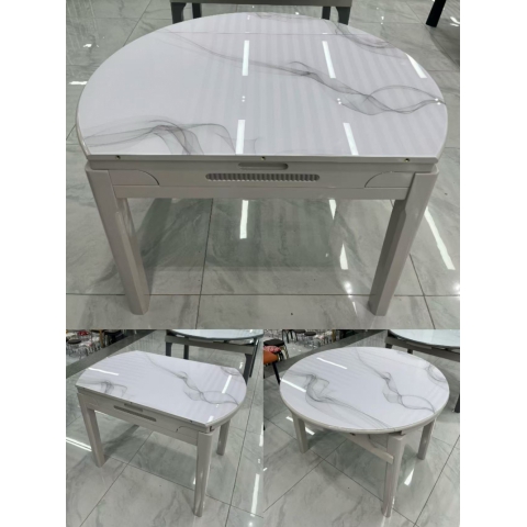 勝芳餐桌批發 理石餐桌 長條桌 抽拉臺 歐式餐桌 歐式餐臺 簡約餐桌 小戶型巖板餐桌 理石餐桌椅組合 巖板餐臺 歐式家具 隆派家具