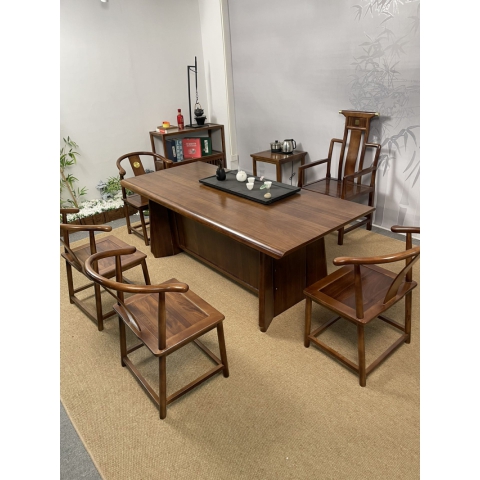 全網超低實木茶桌批發 實木茶臺 茶道桌 大板茶臺 大板辦公桌 橡木大板桌 書桌 廣東生產香河倉庫現貨直發 香河潤澤家具