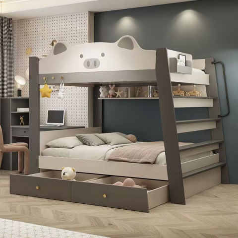 勝芳公寓床 定制青年民俗公寓床 鋼木雙層床現(xiàn)代青年旅社公寓床酒店太空艙床實(shí)木全包床學(xué)生宿舍床 鴻宇家具