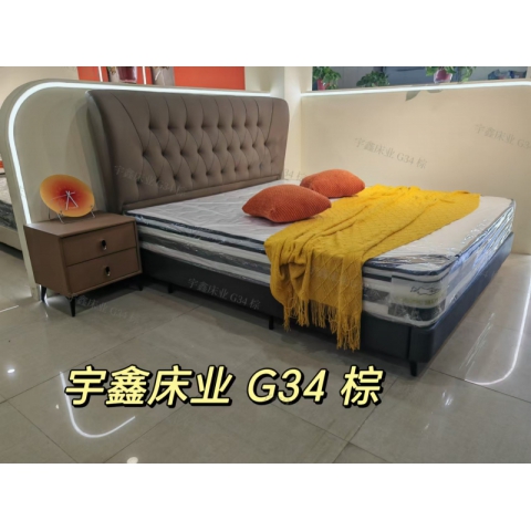 勝芳床鋪批發 雙人床 軟床 現代簡約軟床 北歐輕奢軟床 臥室家具 小戶型家具 高檔床 高端床 宇鑫家具