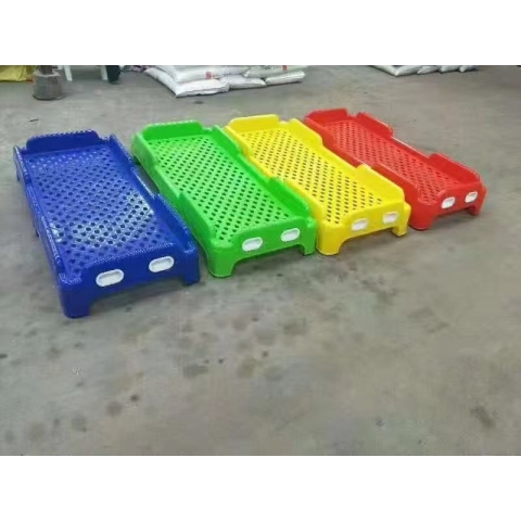 勝芳幼兒園床批發 午睡床 塑料床 托管班 小學生 兒童床 幼兒專用午休疊疊床 單人床 椅嘉家具