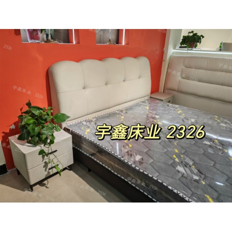 勝芳床鋪批發 雙人床 軟床 現代簡約軟床 北歐輕奢軟床 臥室家具 小戶型家具 高檔床 高端床 宇鑫家具