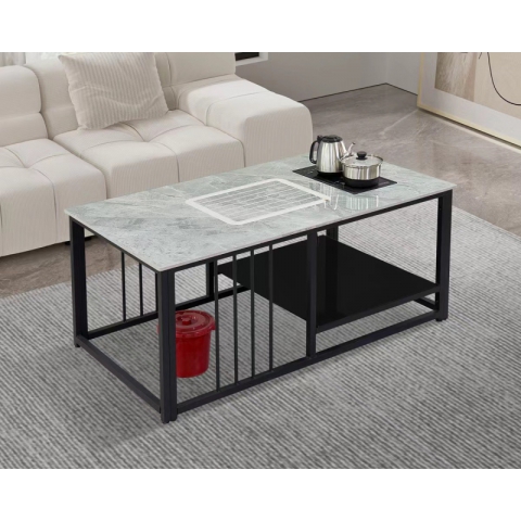 勝芳巖板茶臺批發 巖板茶臺 火燒石茶臺 一體茶臺 巖板功夫茶桌 泡茶桌 飲茶桌 品茶桌 英利家具