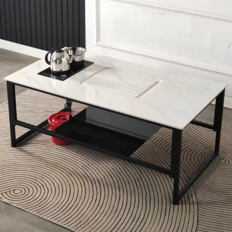 勝芳巖板茶臺批發 巖板茶臺 火燒石茶臺 一體茶臺 巖板功夫茶桌 泡茶桌 飲茶桌 品茶桌 英利家具