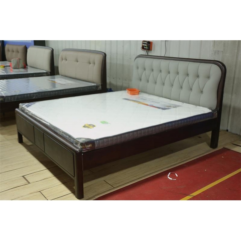 勝芳床鋪批發(fā) 雙人床 實(shí)木床 木質(zhì)雙人床 雙人板床 臥室家具 壹品家具