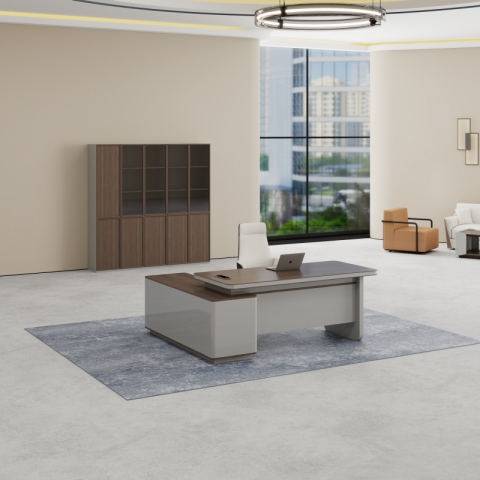 辦公室辦公桌簡(jiǎn)約現(xiàn)代總裁桌大班臺(tái)公司領(lǐng)導(dǎo)老板桌董事長(zhǎng)電腦桌椅