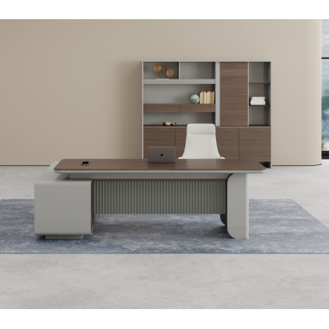 辦公室辦公桌簡(jiǎn)約現(xiàn)代總裁桌大班臺(tái)公司領(lǐng)導(dǎo)老板桌董事長(zhǎng)電腦桌椅