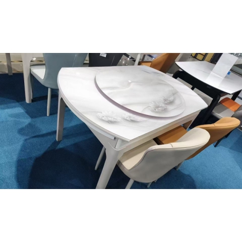 勝芳餐桌批發 理石餐桌 長條桌 抽拉臺 歐式餐桌 歐式餐臺 簡約餐桌 小戶型巖板餐桌 理石餐桌椅組合 巖板餐臺 歐式家具 隆派家具