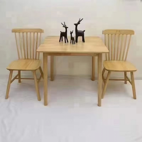 勝芳 橡木家具批發橡木餐桌椅主題酒店桌椅 實木餐桌餐椅批發桌面戶外實木餐桌椅 原生態酒店家具 源頭廠家 東成家具