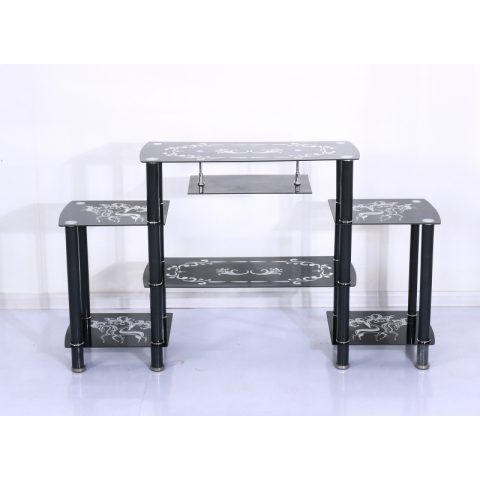 勝芳電視柜批發(fā) 金屬玻璃電視柜 簡(jiǎn)易電視柜 六泰家具