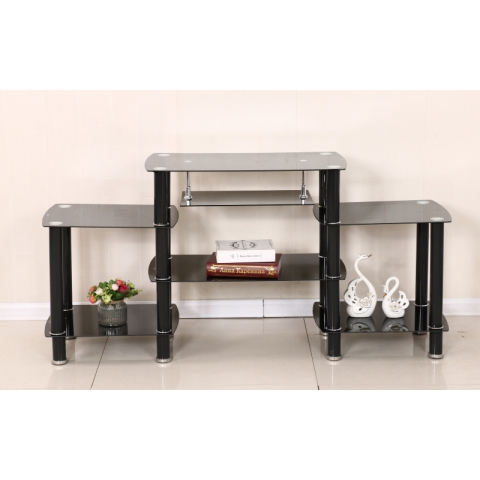 勝芳電視柜批發(fā) 金屬玻璃電視柜 簡(jiǎn)易電視柜 六泰家具