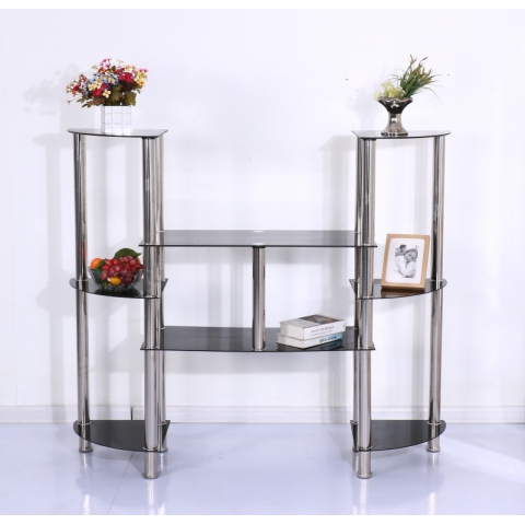 勝芳電視柜批發(fā) 金屬玻璃電視柜 簡(jiǎn)易電視柜 六泰家具