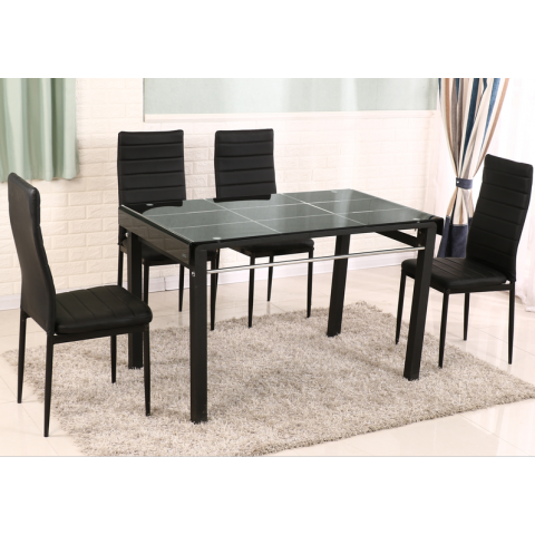 勝芳餐桌批發 玻璃餐桌 玻璃餐臺 小戶型餐桌 鋼化玻璃餐桌 時尚簡約 餐廳家具 六泰家具