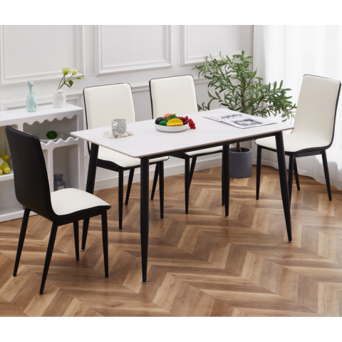 勝芳餐桌批發 玻璃餐桌 玻璃餐臺 小戶型餐桌 鋼化玻璃餐桌 時尚簡約 餐廳家具 六泰家具