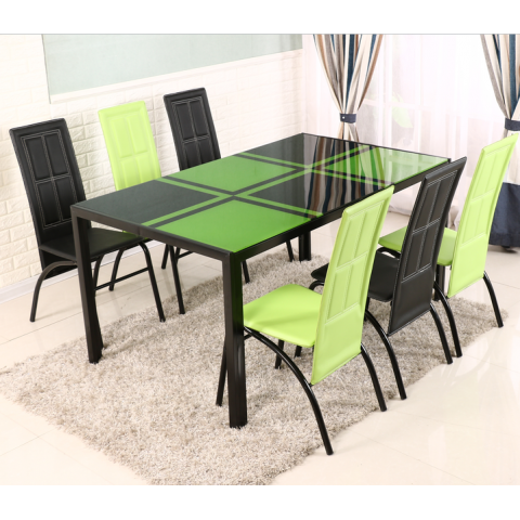 勝芳餐桌批發 玻璃餐桌 玻璃餐臺 小戶型餐桌 鋼化玻璃餐桌 時尚簡約 餐廳家具 六泰家具