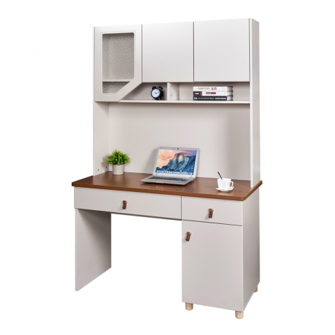 勝芳電腦桌批發 書桌書架組合 一體桌 現代簡約家用學生電腦臺式桌 臥室書柜 寫字桌子 寫字桌 寫字臺 帶抽屜電腦桌 臥室家具 兄弟家具