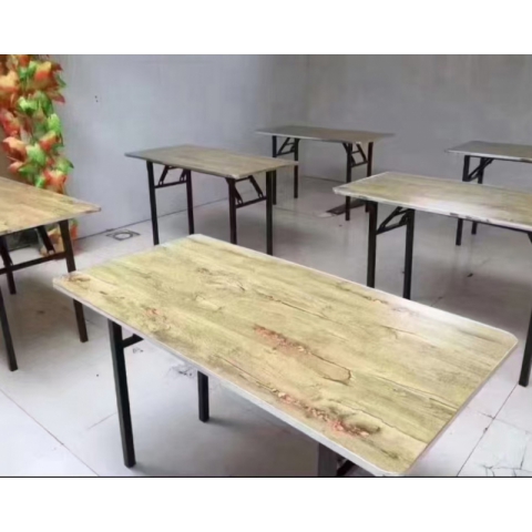 勝芳折疊桌批發(fā) 快餐桌 食堂桌 鋼木餐桌 長(zhǎng)條桌 長(zhǎng)方形餐桌 紅生家具