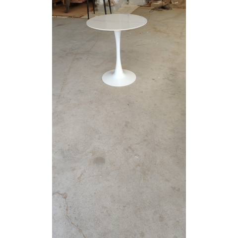 喇叭桌獨(dú)腿桌巖板桌獨(dú)桿黑白腿，圓盤桌咖啡臺休閑桌小桌