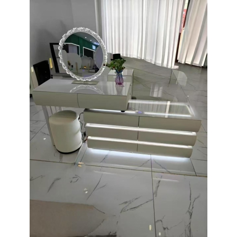 勝芳梳妝臺(tái)批發(fā) 現(xiàn)代簡(jiǎn)約型 網(wǎng)紅小型化妝桌 輕奢 梳妝臺(tái) 梳妝桌 化妝柜 梳妝臺(tái) 化妝臺(tái) 化妝桌 會(huì)來(lái)家具