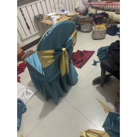 勝芳椅套批發 彈力椅套 酒店椅套 飯店會議宴會椅套 婚慶餐廳椅子套罩白色百褶裙連體凳子套 慕月霆家具