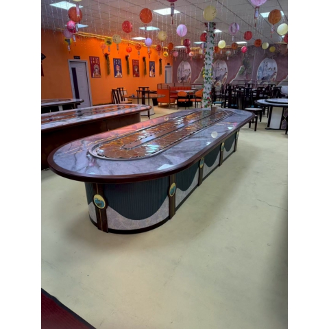 勝芳火鍋桌批發 火鍋桌 電動餐桌 旋轉火鍋桌 電磁爐火鍋桌 電磁爐餐桌 橢圓形餐桌 普沃達家具