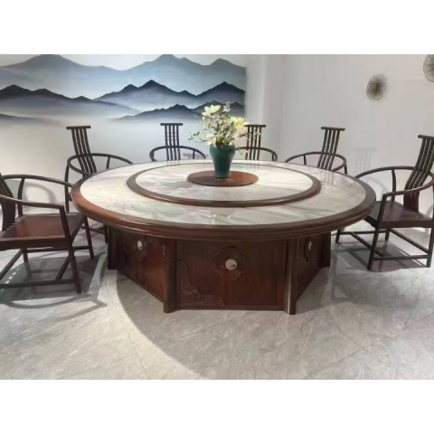 勝芳酒店圓桌批發(fā) 新中式酒店桌 大圓桌 巖板桌 飯店包廂圓桌 酒店餐桌 帶轉(zhuǎn)盤餐桌 帶轉(zhuǎn)盤圓桌 匯峰酒店家具